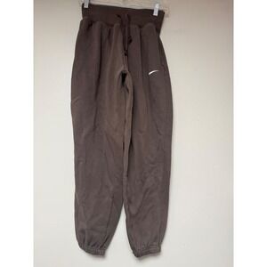 Nike Joggers Women XS Brown Excellent High Rise Fleece‎ Sweatpants 8988